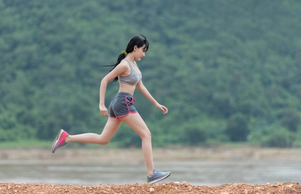 outdoor, person, people, woman, countryside, running, recreation, jumping, leg, park, jogging, clothing, exercise, lady, lifestyle, health, smiling, thailand, fat, sports, eye, horizontal, hard, rush, body, fit, strong, ponytail, athletics, company, thin, some, uniformity, physical exercise, thirty, outdoor recreation, human action, health care, caucasian people, joging