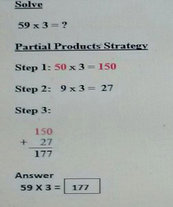 partial products strategy