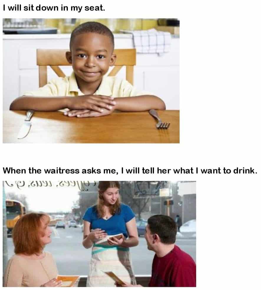 An Interactive Story to Teach Kids About Restaurant Behavior