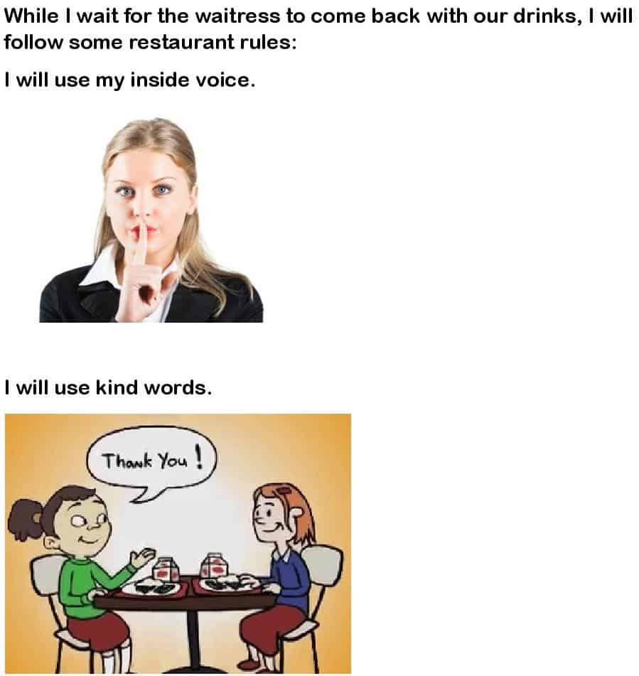 An Interactive Story to Teach Kids About Restaurant Behavior
