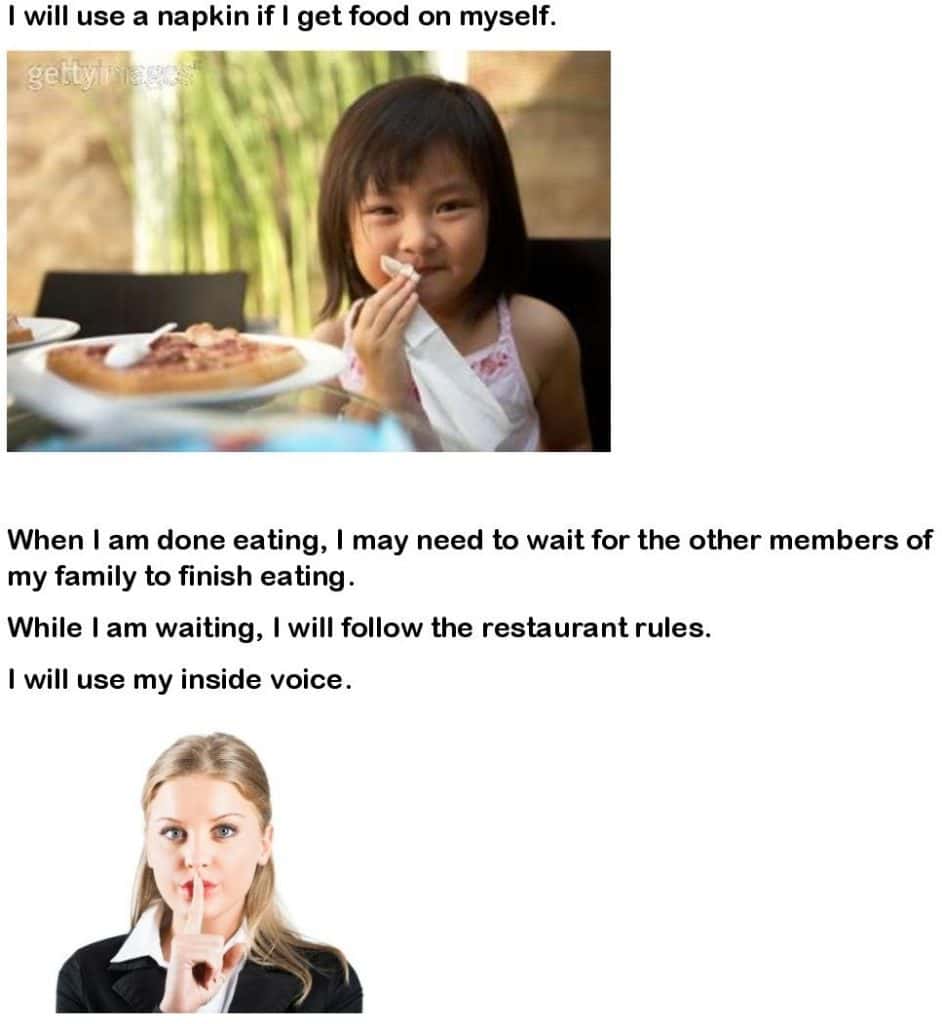 An Interactive Story to Teach Kids About Restaurant Behavior
