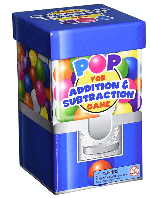 Pop addition and subtraction word game
