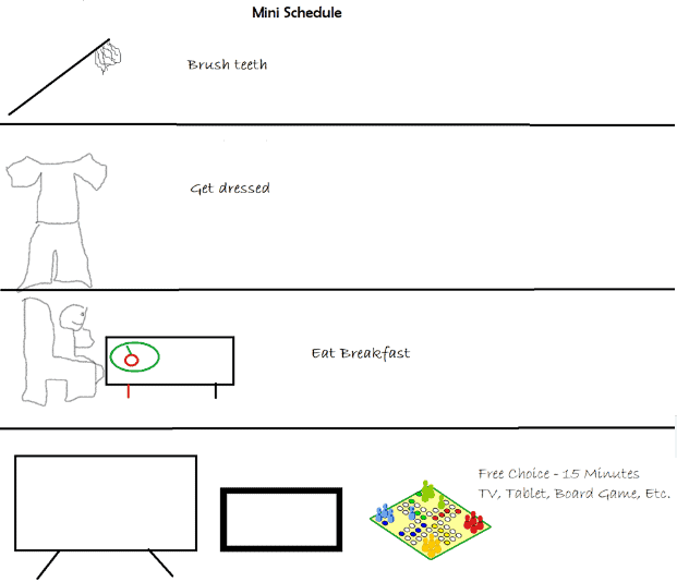 free visual schedules ideas for kids behavior