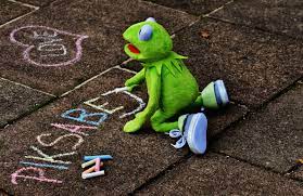 Free Images : grass, ground, cute, green, color, paint, frog, colorful, painting, font, textile, drawing, funny, painted, stuffed animal, draw, kermit, frogs, written, stra enkreide, street chalk, soft toy, pixabay, typographical errors