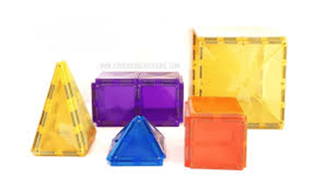 magnetic tiles teaching tool