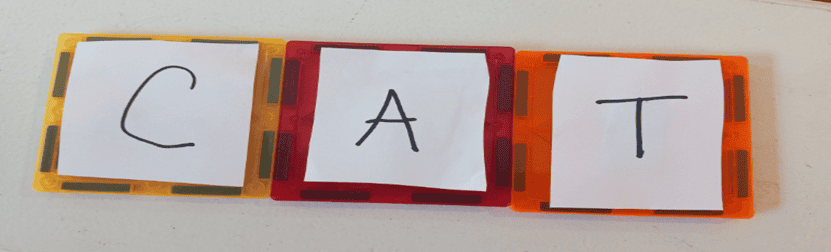 magnetic tiles teaching tool