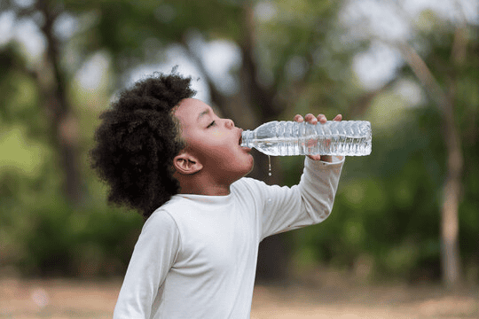 drinking water after exercise