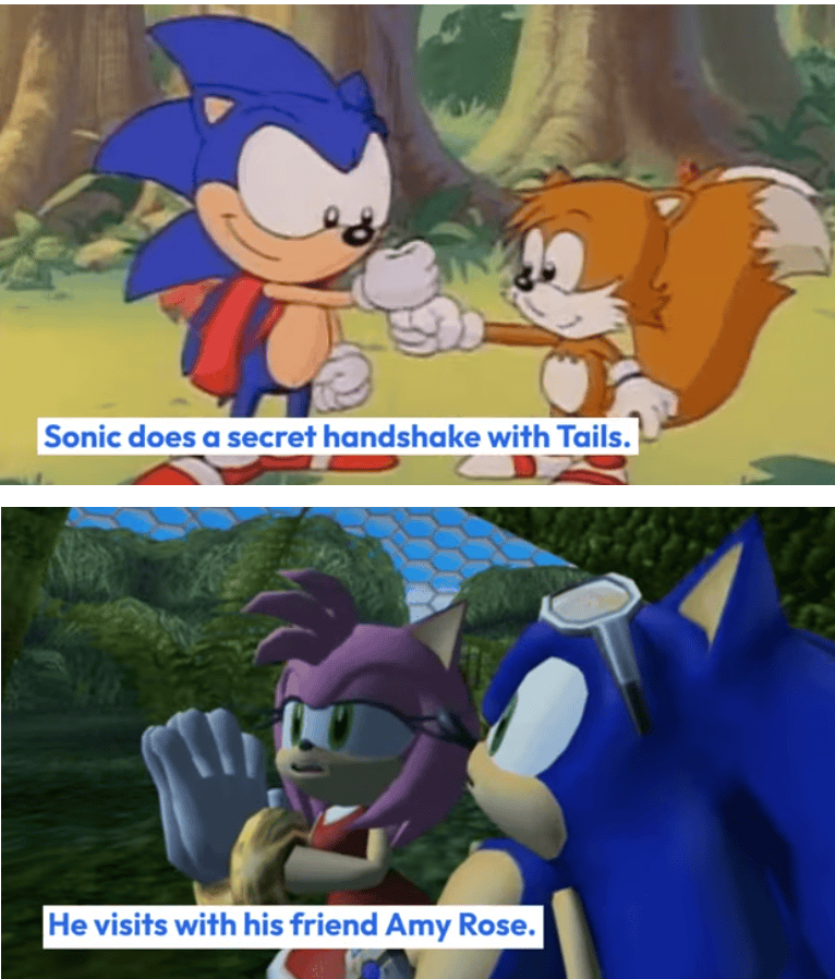 sonic's video storybook